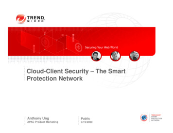 Cloud-Client Security – The Smart Protection Network