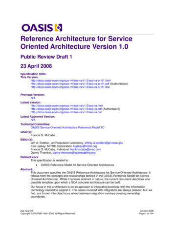 Service Oriented Architecture Reference Architecture