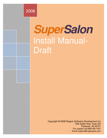 SuperSalon Version 4 Software Manual