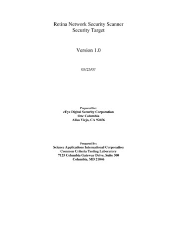 EEye Retina Scanner Security Target - CC Portal