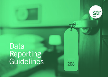 Data Reporting Guidelines - Str
