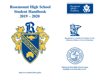 Welcome To Rosemount High School - District 196