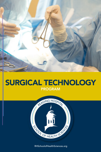 SURGICAL TECHNOLOGY - Tower Health