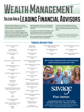 Toledo Area Leading Financial Advisors
