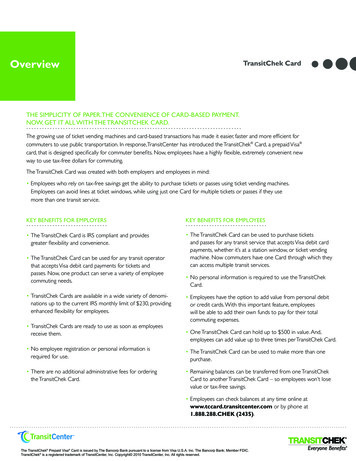 Overview TransitChek Card