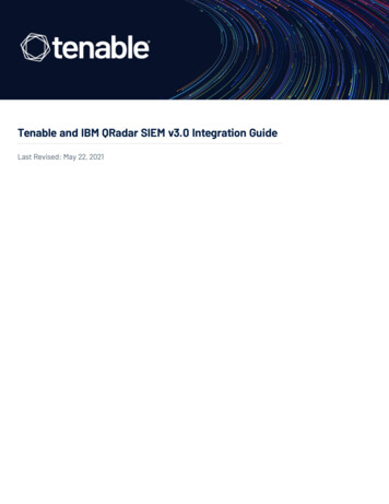 Tenable And IBM QRadar SIEM Integration Guide