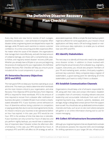 The Definitive Disaster Recovery Plan Checklist