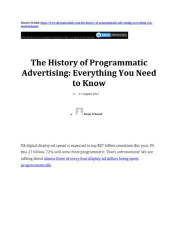 The History Of Programmatic Advertising: Everything You .
