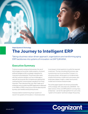 The Journey To Intelligent ERP - Cognizant