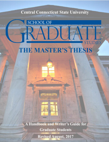 THE MASTER’S THESIS - CCSU