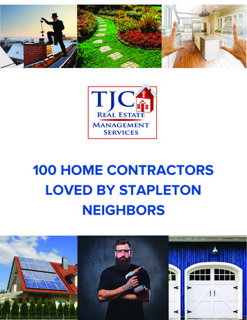 HOME CONTRACTORS LOVED BY STAPLETON NEIGHBORS