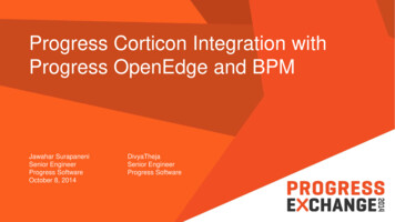 Progress Corticon Integration With Progress OpenEdge And BPM