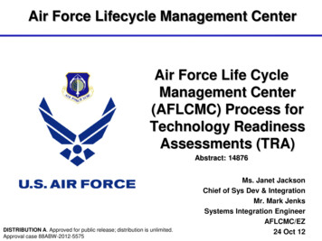 Air Force Lifecycle Management Center Management Center .