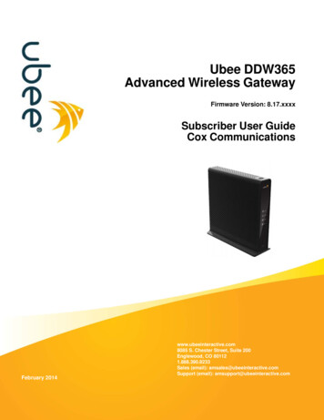 Ubee DDW365 Advanced Wireless Gateway - Cox