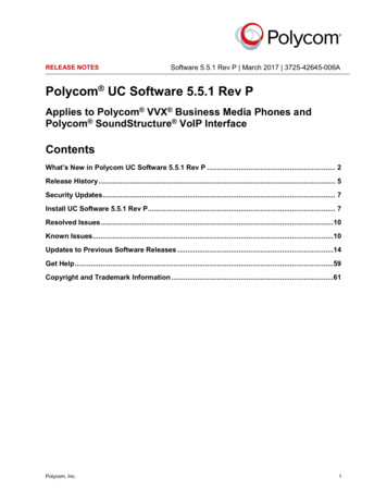 Polycom UC Software 5.5.1 Rev P