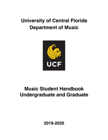 University Of Central Florida Department Of Music