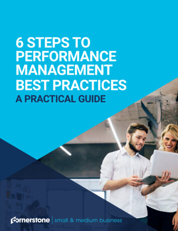 6 STEPS TO PERFORMANCE MANAGEMENT BEST PRACTICES - 