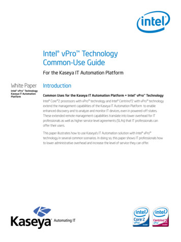 Intel VPro Technology Common-Use Guide