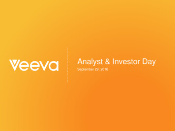 Analyst & Investor Day