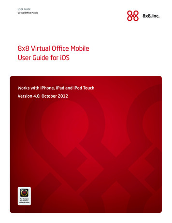 8x8 Virtual Oice Mobile User Guide For IOS