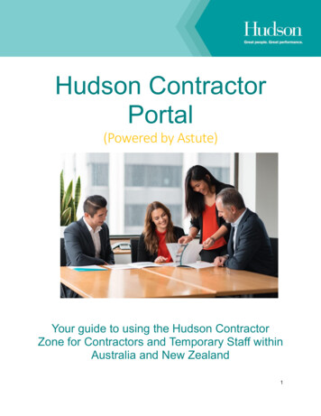 Hudson Contractor Portal