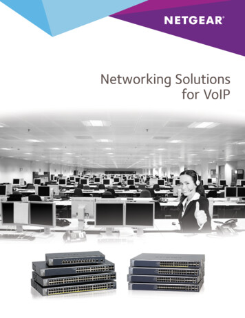 Networking Solutions For VoIP - NETGEAR