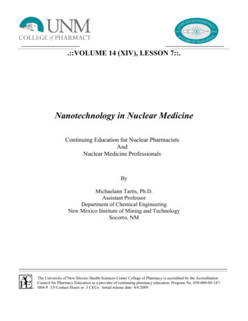 Nanotechnology In Nuclear Medicine