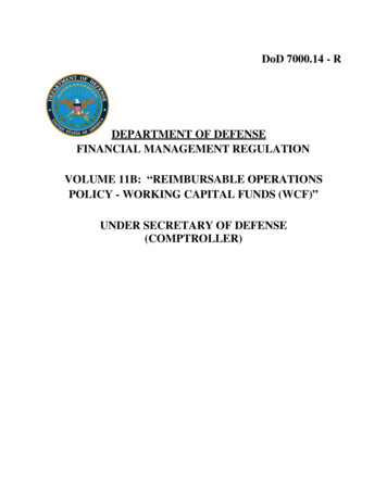 DoD 7000.14 - R DEPARTMENT OF DEFENSE VOLUME 11B .