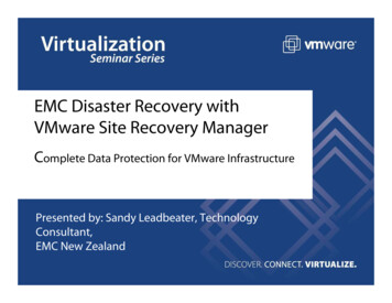 EMC Disaster Recovery With VMware Site Recovery Manager