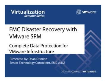 EMC Disaster Recovery With VMware SRM