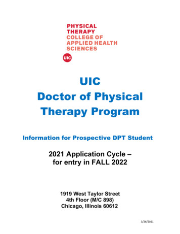 UIC Doctor Of Physical Therapy Program