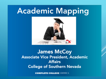 Academic Mapping - Complete College America