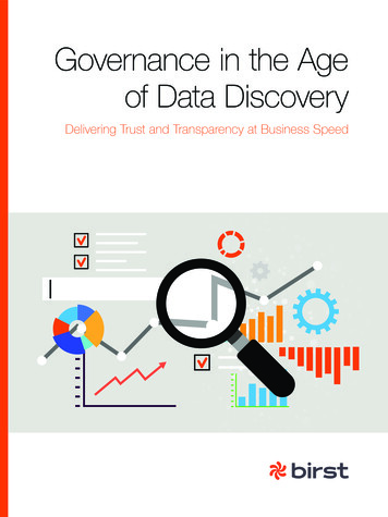 Governance In The Age Of Data Discovery