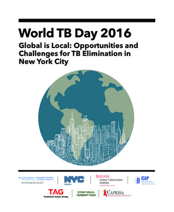 World TB Day 2016 - Columbia Public Health