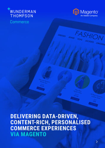 DELIVERING DATA-DRIVEN, CONTENT-RICH, PERSONALISED .