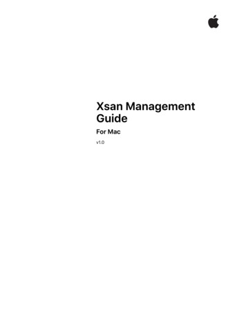 Xsan Management Guide - Apple Inc.
