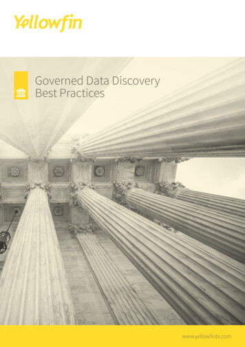 Governed Data Discovery Best Practices - Yellowfin BI