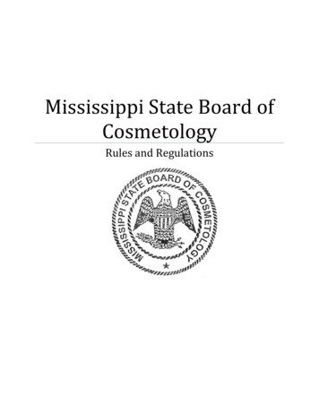 Mississippi State Board Of Cosmetology