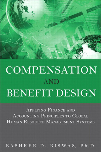 Compensation And Benefit Design: Applying Finance And .