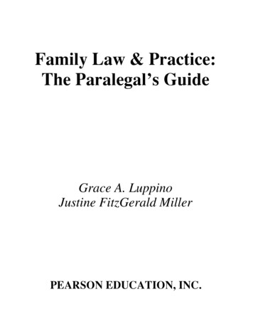 Family Law & Practice: The Paralegal’s Guide