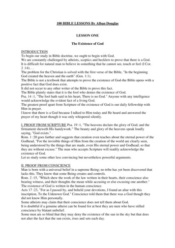 100 BIBLE LESSONS By Alban Douglas LESSON ONE 