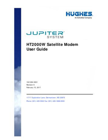 HT2000W Satellite Modem User Guide - Support