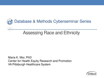 Assessing Race And Ethnicity - Veterans Affairs