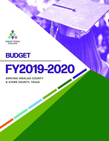 South Texas College Budget - Home - THECB
