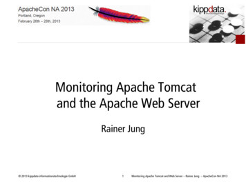 Monitoring Apache Tomcat And The Apache Web Server