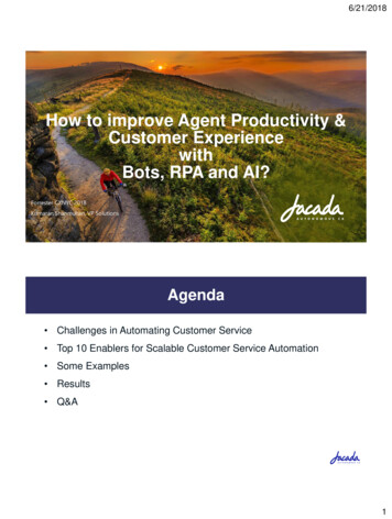 How To Improve Agent Productivity & Customer Experience .