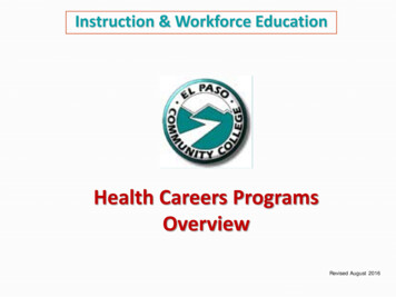 Health Careers Programs Overview - Dallasfed 