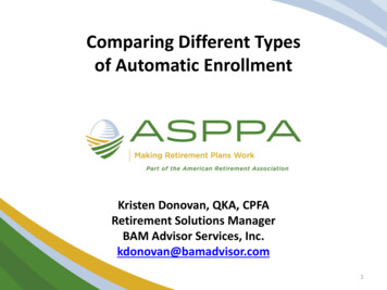 Comparing Different Types Of Automatic Enrollment