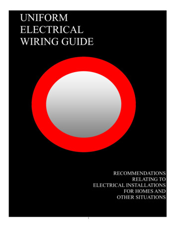 UNIFORM ELECTRICAL WIRING GUIDE - WRECC