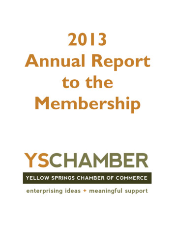 2013 Annual Report Final - Yellow Springs, Ohio